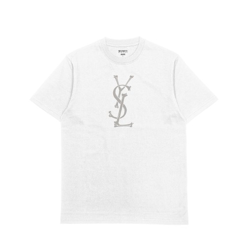 YSL BONES 3M REFLECTIVE TEE WHITE