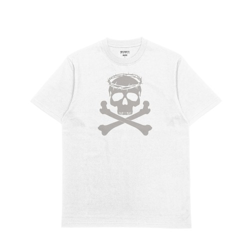 SECRET HOUSE LOGO 3M REFLECTIVE TEE WHITE